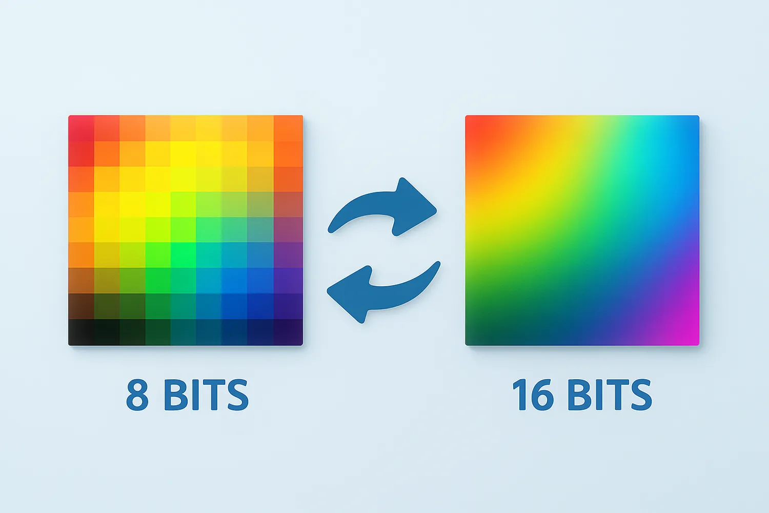How to adjust or keep original color resolution in reaConverter