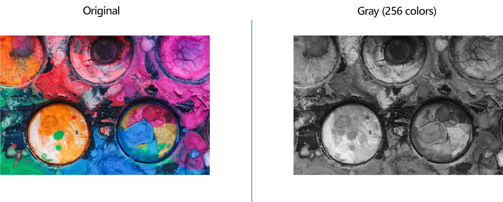 How to change color depth using reaConverter